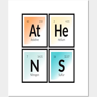 Athens City - Periodic Table Posters and Art